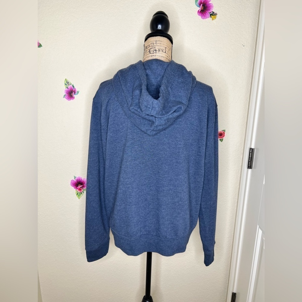 Aeropostale Embroidered Hooded Blue Gray Sweatshirt & Pants Size Large - Picture 9 of 16
